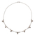 Cultured pearl pendant necklace, 'Seven Moons' - Mexico Sterling Silver Necklace with 7 Mabe Pearls