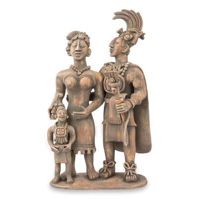 mayan king statues