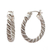 Sterling silver hoop earrings, 'Twist and Shine' - Hoop Earrings Handcrafted of Sterling Silver in Taxco