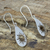 Sterling silver dangle earrings, 'Sun Shower' - Taxco Sunshine Sterling Silver Dangle Earrings (image 2b) thumbail