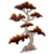 Steel wall art, 'Red Bonsai' - Artisan Crafted Steel Wall Sculpture of a Tree (image 2b) thumbail