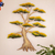 Steel wall art, 'Sunny Bonsai' - Handcrafted Mexico Steel Wall Sculpture of a Tree (image 2) thumbail