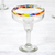 Blown glass margarita glasses, 'Confetti Path' (set of 6) - Set of 6 Artisan Crafted Blown Glass Margarita Glasses (image 2c) thumbail