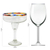 Blown glass margarita glasses, 'Confetti Path' (set of 6) - Set of 6 Artisan Crafted Blown Glass Margarita Glasses (image 2j) thumbail