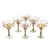 Blown glass margarita glasses, 'Confetti Festival' (set of 6) - Set of 6 Multicolor Hand Blown Glass Margarita Glasses (image 2a) thumbail