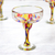 Blown glass margarita glasses, 'Confetti Festival' (set of 6) - Set of 6 Multicolor Hand Blown Glass Margarita Glasses (image 2b) thumbail