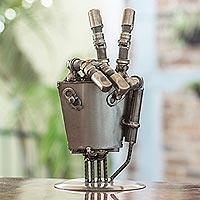 Featured review for Auto part sculpture, Rustic Robot Hand