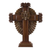 cruz de madera de parota - Cruz de madera de parota tallada artesanalmente de 24 pulgadas de México