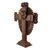 cruz de madera de parota - Cruz de madera de parota tallada artesanalmente de 24 pulgadas de México