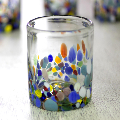 Saftgläser aus mundgeblasenem Glas, (6er-Set) - Bunte Saftgläser aus mundgeblasenem Glas (6er-Set)