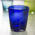 Handblown juice glasses, 'Beach Vibes' (set of 6) - Hand Blown Glass Juice Glasses in 3 Colors (Set of 6) (image 2c) thumbail