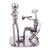 Auto part sculpture, 'Rustic Film Director' - Recycled Metal and Auto Part Filmmaker Sculpture from Mexico