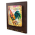Wood key holder, 'Colorful Rooster' - Rustic Handcrafted Wood Key Rack with a Rooster (image 2b) thumbail