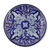 Ceramic luncheon plates, 'Puebla Kaleidoscope' (pair) - Artisan Crafted Blue Ceramic Luncheon Plates (Pair) (image 2c) thumbail