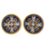 Ceramic soup bowls, 'Zacatlan Flowers' (pair) - Ceramic 7-Inch Soup Bowls from Mexico (Pair) (image 2c) thumbail