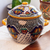 Ceramic tureen, 'Zacatlan Flowers' - Talavera Style Ceramic Handcrafted Soup Tureen thumbail