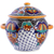 Ceramic tureen, 'Zacatlan Flowers' - Talavera Style Ceramic Handcrafted Soup Tureen (image 2a) thumbail