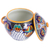 Ceramic tureen, 'Zacatlan Flowers' - Talavera Style Ceramic Handcrafted Soup Tureen (image 2e) thumbail