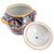 Keramikschüssel 'Zacatlan Flowers' - Handgefertigte Suppenschüssel aus Keramik im Talavera-Stil