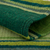 Alfombra de lana zapoteca, 'Laderas Zapotecas'. - Alfombra de lana zapoteca verde y verde azulado tejida a mano