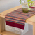 Zapotec wool table runner, 'Wine and Sunshine' - Handwoven Multi-Color Zapotec Wool Table Runner thumbail