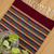 Zapotec wool table runner, 'Wine and Sunshine' - Handwoven Multi-Color Zapotec Wool Table Runner
