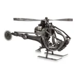Upcycled auto part sculpture, 'Helicopter' - Handcrafted Helicopter Sculpture of Recycled Auto Parts