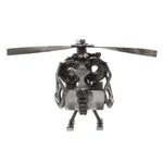 Upcycled auto part sculpture, 'Helicopter' - Handcrafted Helicopter Sculpture of Recycled Auto Parts