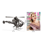 Upcycled auto part sculpture, 'Helicopter' - Handcrafted Helicopter Sculpture of Recycled Auto Parts