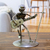 Upcycled auto part sculpture, 'Rustic Vocalist' - Metal Vocalist with Guitar Rustic Auto Part Sculpture (image 2) thumbail