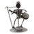 Upcycled auto part sculpture, 'Rustic Vocalist' - Metal Vocalist with Guitar Rustic Auto Part Sculpture (image 2d) thumbail