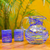 Blown glass pitcher, 'Sapphire Swirl' - Blown Glass Blue Pitcher 84 oz Hand Blown in Mexico (image 2b) thumbail