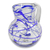 Blown glass pitcher, 'Sapphire Swirl' - Blown Glass Blue Pitcher 84 oz Hand Blown in Mexico (image 2c) thumbail