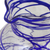 Blown glass pitcher, 'Sapphire Swirl' - Blown Glass Blue Pitcher 84 oz Hand Blown in Mexico (image 2f) thumbail