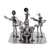 Auto part sculpture, 'Rock and Roll Band' - Rustic Recycled Metal Rock Musicians Sculpture (image 2c) thumbail