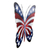 Steel wall art, 'Freedom is Fragile' - Star Spangled Steel Butterfly Wall Art from Mexico (image 2b) thumbail
