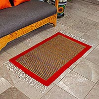 Featured review for Zapotec wool rug, Vibrant Horizon (2x3.5)