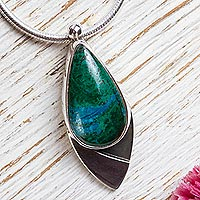Featured review for Chrysocolla pendant necklace, Oceans Edge