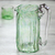 Krug aus mundgeblasenem Glas, (21 oz) - Grüner Krug aus mundgeblasenem Glas, 21 oz, handgefertigtes Serviergeschirr
