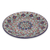 Ceramic plate, 'Guanajuato Festivals' - Multicolor Floral Ceramic 10-In Plate from Mexico thumbail
