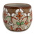 Ceramic cordial glasses, 'Aztec Autumn' (set of 4) - Mexican Ceramic 1 oz Cordial Glasses (Set of 4) (image 2c) thumbail