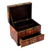 Decoupage jewelry box, 'Huichol Portal' - Multicolor Huichol Theme on Decoupage Jewelry Box (image 2e) thumbail