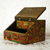 Decoupage jewelry box, 'Huichol Essence' - Huichol Cosmogony on 6-Inch Decoupage Wood Jewelry Box (image 2) thumbail