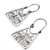 Sterling silver hoop earrings, 'Maguey Goddess' - Handmade Sterling Silver Earrings with Pre-Hispanic Themes (image 2b) thumbail