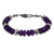 Amethyst beaded bracelet, 'Purple Dahlia' - Handcrafted Amethyst and 925 Sterling Silver Beaded Bracelet (image 2c) thumbail