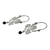 Sterling silver and onyx hoop earrings, 'Ozomatli Monkey' - Ozomatli Pre-Hispanic Monkey 925 Silver Hoop Earrings (image 2b) thumbail