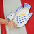 Majolica ceramic dish, 'Blue Wing Songbird' - Majolica Ceramic Canape Dish Handcrafted in Mexico