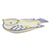 Majolica ceramic dish, 'Blue Wing Songbird' - Majolica Ceramic Canape Dish Handcrafted in Mexico