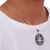 Collar colgante de plata esterlina - Collar con colgante de plata de ley de Taxco hecho a mano artesanalmente.