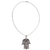 Sterling silver pendant necklace, 'Hamsa Amulet' - Fair Trade Handmade Mexican Artisan Hamsa Pendant in 925 Ste (image 2c) thumbail